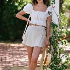 Promesa Clothing Monica Pleated Wrap Skort