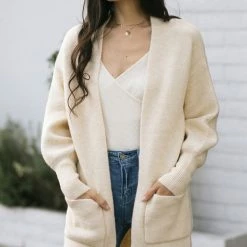 & Merci Bailey Puff Sleeve Cardigan