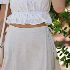 Promesa Clothing Monica Pleated Wrap Skort