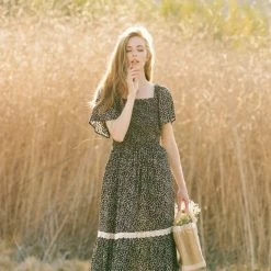 In Loom Best Sellers Liana Smocked Floral Maxi Dress