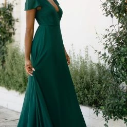 Soieblu Melody Short Sleeve Maxi Wrap Dress Bridal