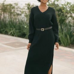 In Loom Quinn V-Neck Knit Dress