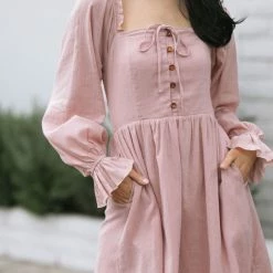 Listicle Tiffany Buttoned Mini Dress Clothing