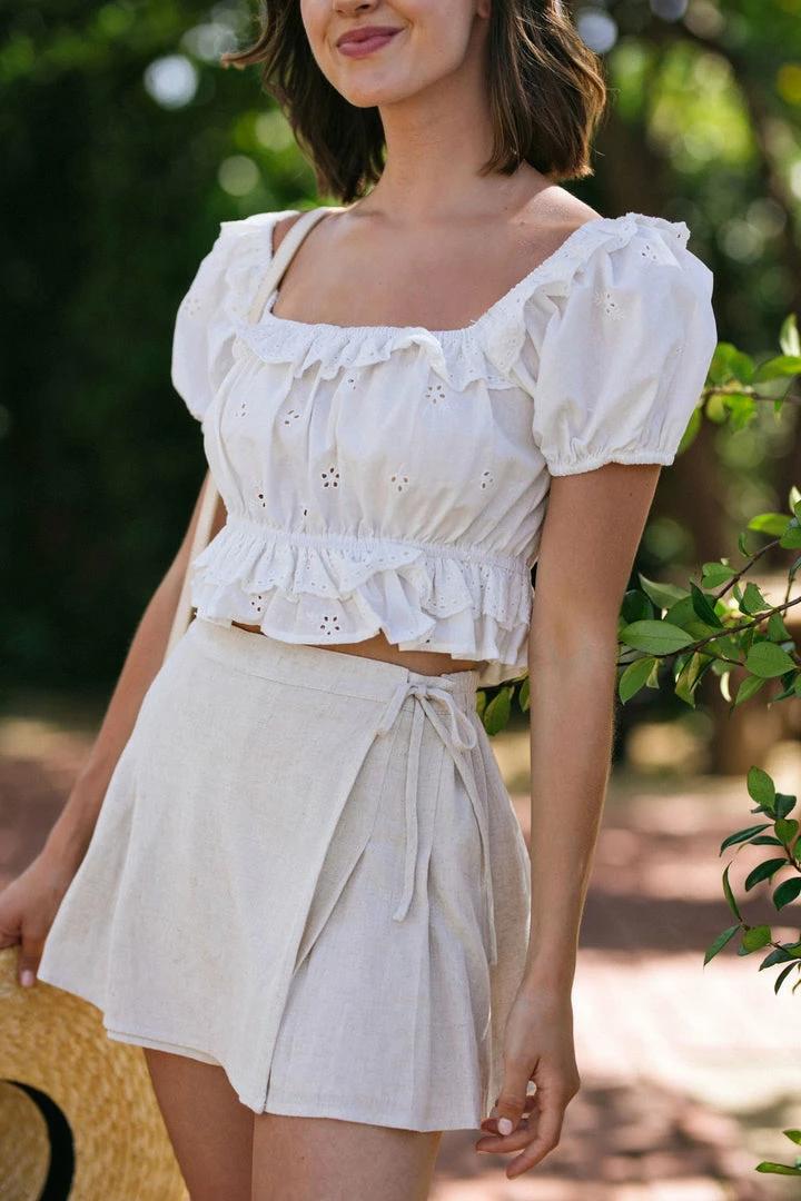 Promesa Clothing Monica Pleated Wrap Skort