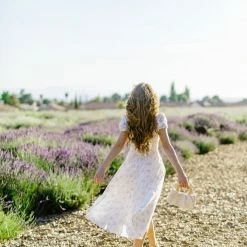 Fore Collection Becca Square Neck Midi Dress Clothing