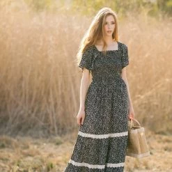 In Loom Best Sellers Liana Smocked Floral Maxi Dress