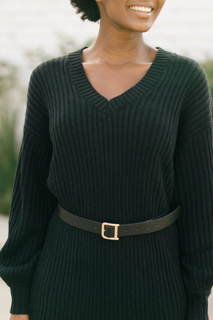 In Loom Quinn V-Neck Knit Dress