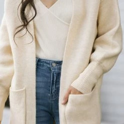 & Merci Bailey Puff Sleeve Cardigan