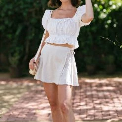 Promesa Clothing Monica Pleated Wrap Skort