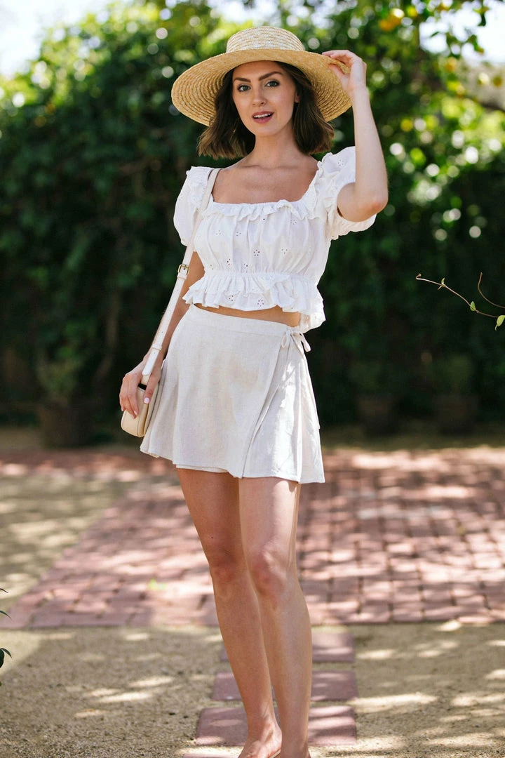 Promesa Clothing Monica Pleated Wrap Skort