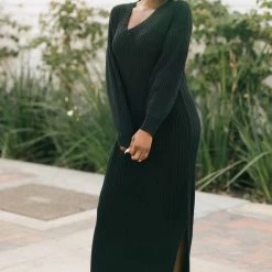 In Loom Quinn V-Neck Knit Dress