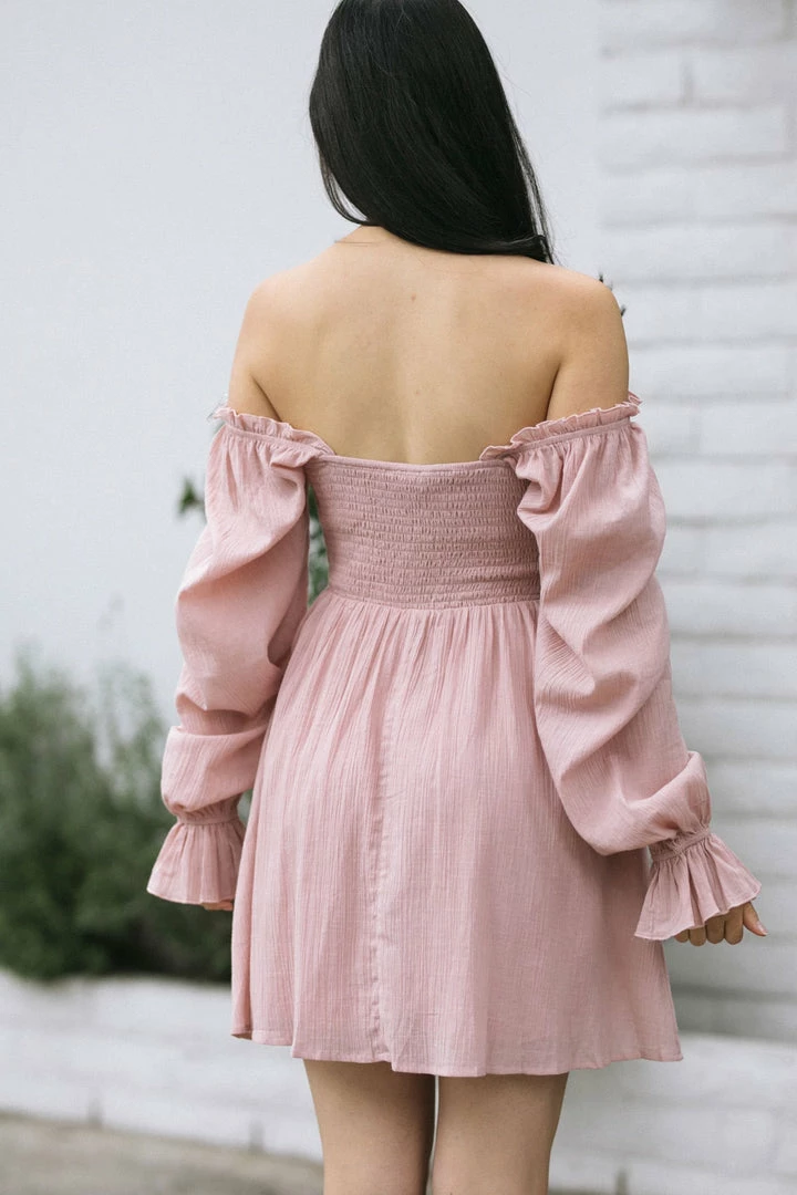 Listicle Tiffany Buttoned Mini Dress Clothing