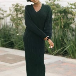 In Loom Quinn V-Neck Knit Dress