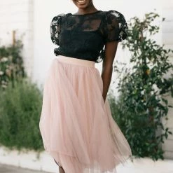 Shopirisbasic Bonnie Organza Puff Sleeve Blouse Clothing