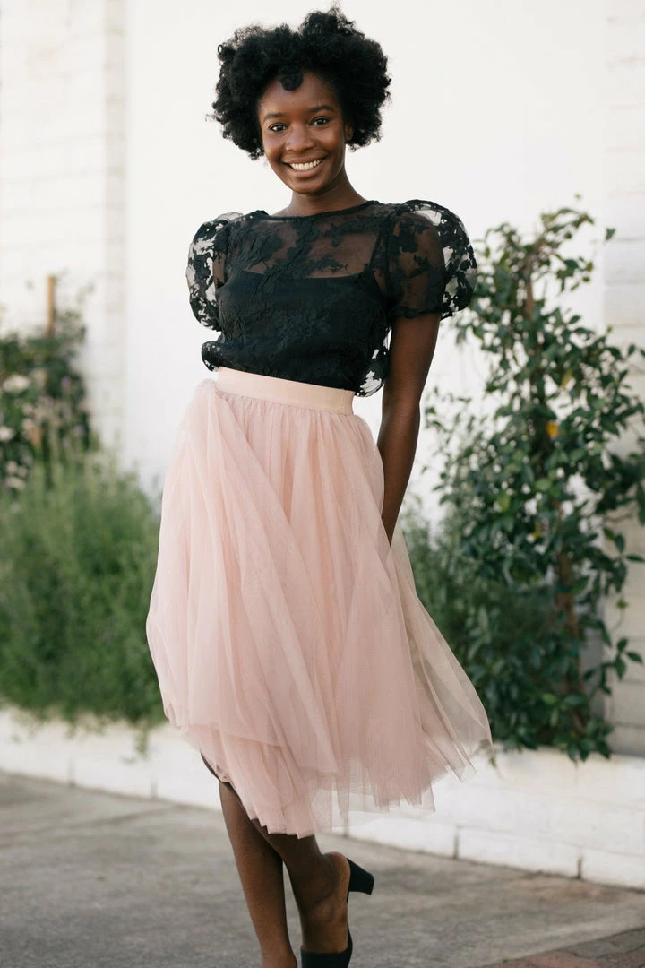 Shopirisbasic Bonnie Organza Puff Sleeve Blouse Clothing