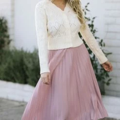 Listicle Work Essentials Susan Pointelle Cardigan