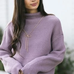 Listicle Clothing Trish Cropped Turtleneck Sweater