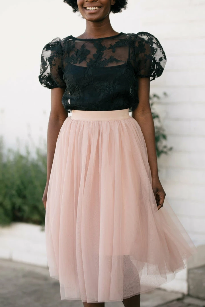 Shopirisbasic Bonnie Organza Puff Sleeve Blouse Clothing