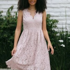 Maniju Estee Lace Midi Dress