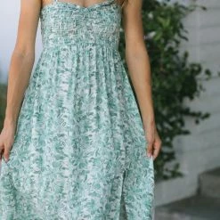 Lush Maternity Friendly Lexie Smocked Midi Dress