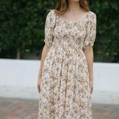 Dress Forum Maternity Friendly Phoenix Smocked Midi Dress