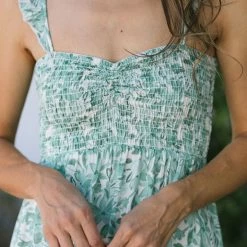 Lush Maternity Friendly Lexie Smocked Midi Dress