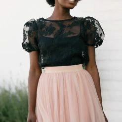 Shopirisbasic Bonnie Organza Puff Sleeve Blouse Clothing