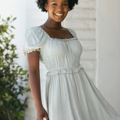 Blue B Clothing Angelina Puff Sleeve Mini Dress