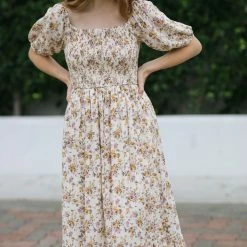 Dress Forum Maternity Friendly Phoenix Smocked Midi Dress