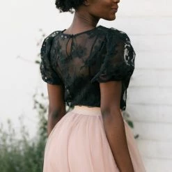 Shopirisbasic Bonnie Organza Puff Sleeve Blouse Clothing