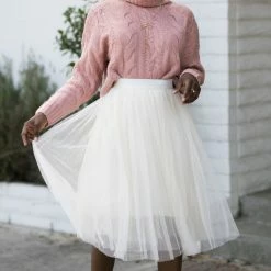 Style Melody Lettie Cable Knit Turtle Neck Clothing