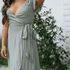 Audrey 3+1 Odette Wrap Maxi Dress