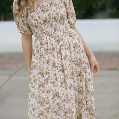 Dress Forum Maternity Friendly Phoenix Smocked Midi Dress