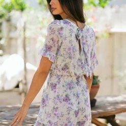 Peach Love California Clothing Natalie Tie Back Romper