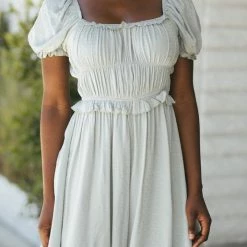 Blue B Clothing Angelina Puff Sleeve Mini Dress