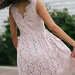 Maniju Estee Lace Midi Dress