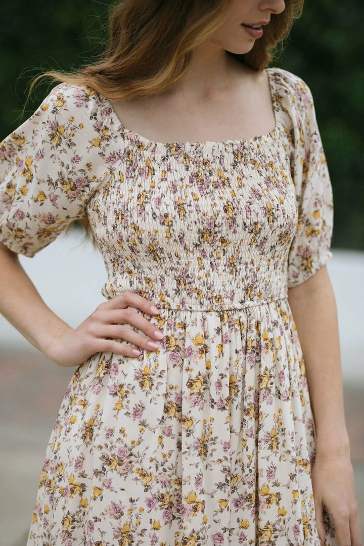 Dress Forum Maternity Friendly Phoenix Smocked Midi Dress