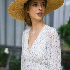 FORE Collection Daphne Buttoned Midi Dress