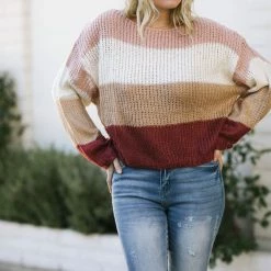 Endless Blu Clothing Isla Colorblock Sweater