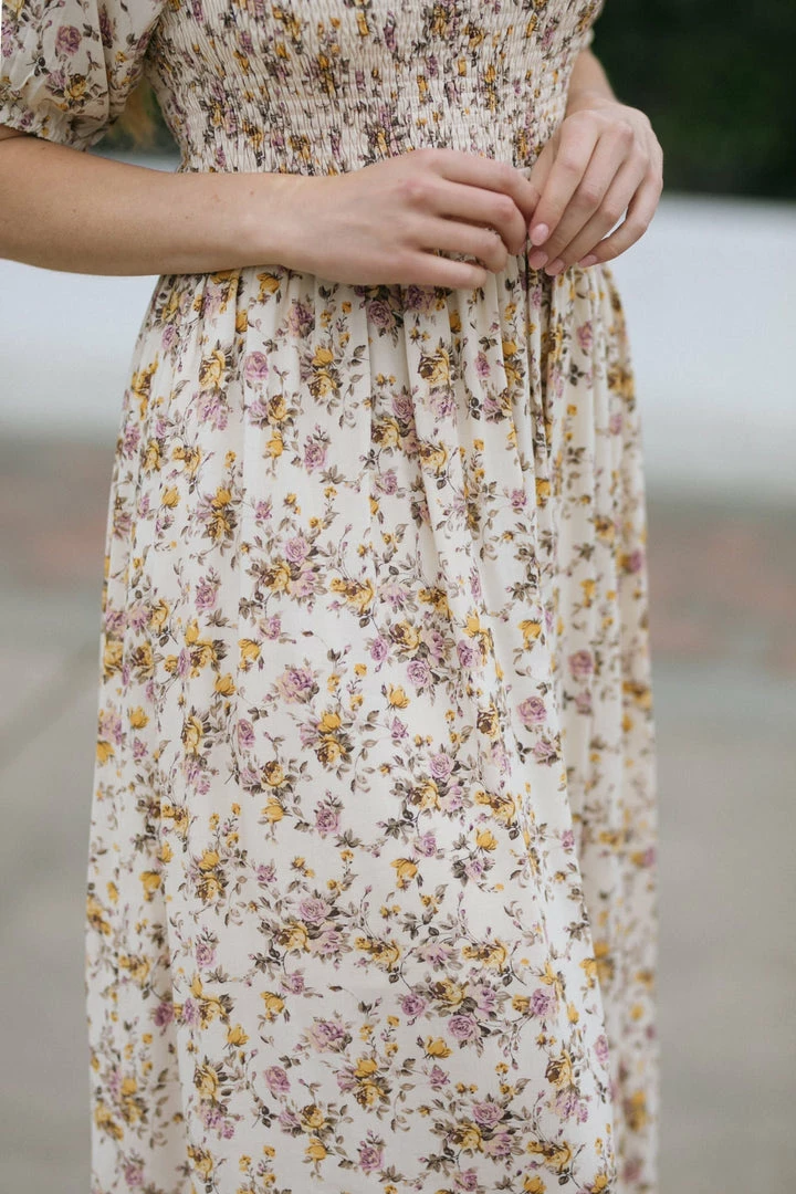 Dress Forum Maternity Friendly Phoenix Smocked Midi Dress