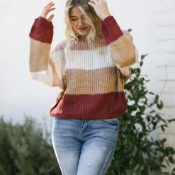 Endless Blu Clothing Isla Colorblock Sweater