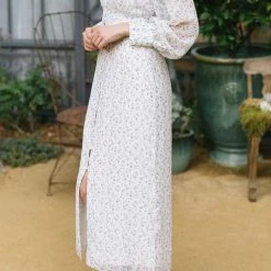 FORE Collection Daphne Buttoned Midi Dress