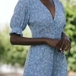 Lush Paxton V-Neck Romper