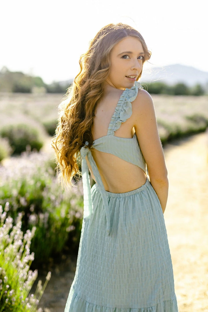 Lush Quincy Tie Back Dress Maternity Friendly