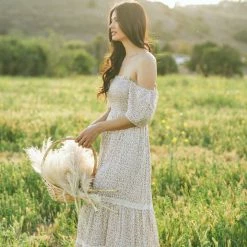 In Loom Best Sellers Liana Smocked Floral Maxi Dress