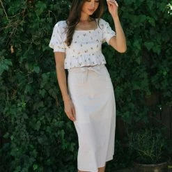 Mod Ref Priya Woven Midi Skirt Clothing