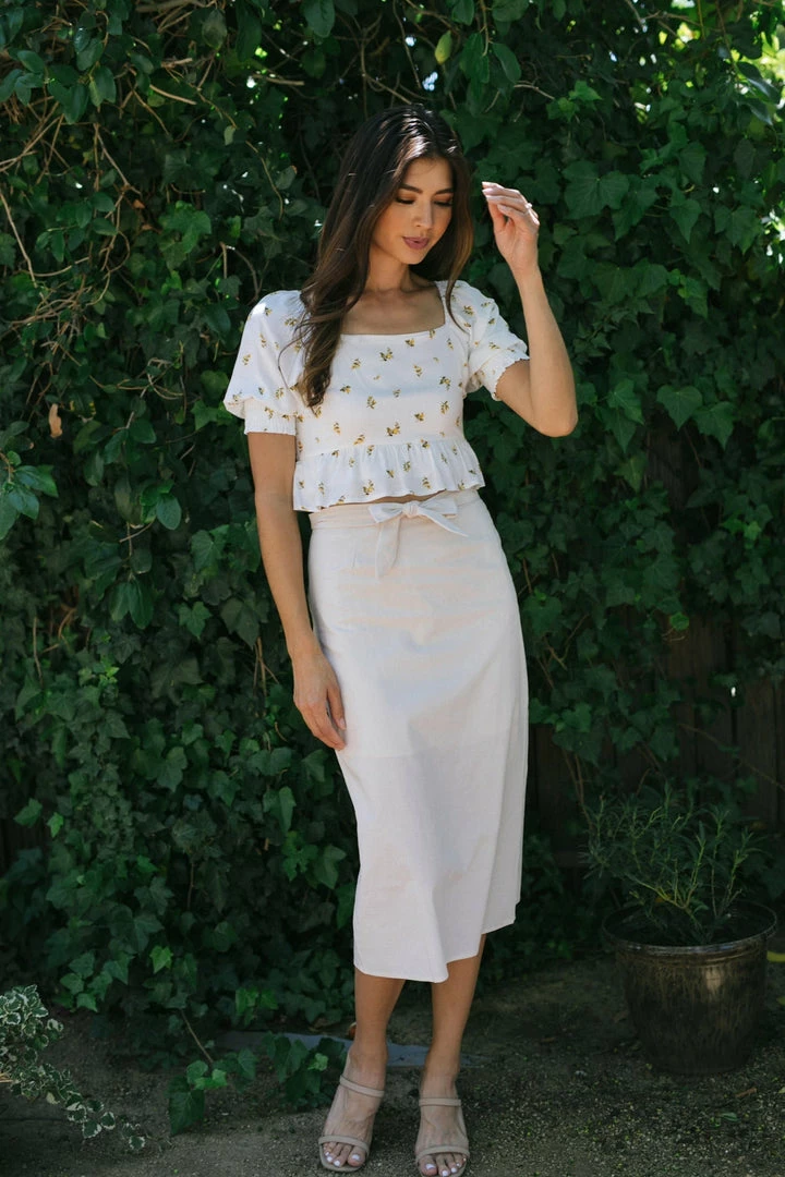 Mod Ref Priya Woven Midi Skirt Clothing