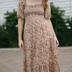 Lush Perla Puff Sleeve Dress Clothing