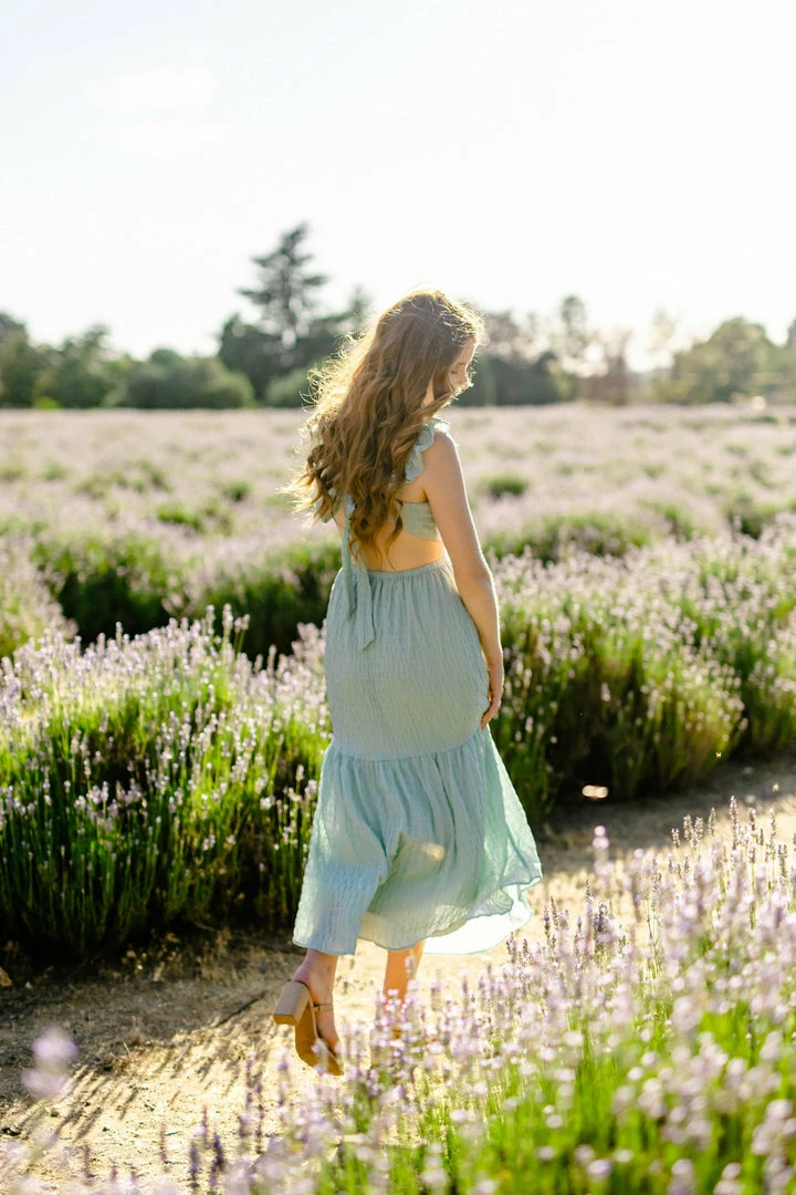 Lush Quincy Tie Back Dress Maternity Friendly