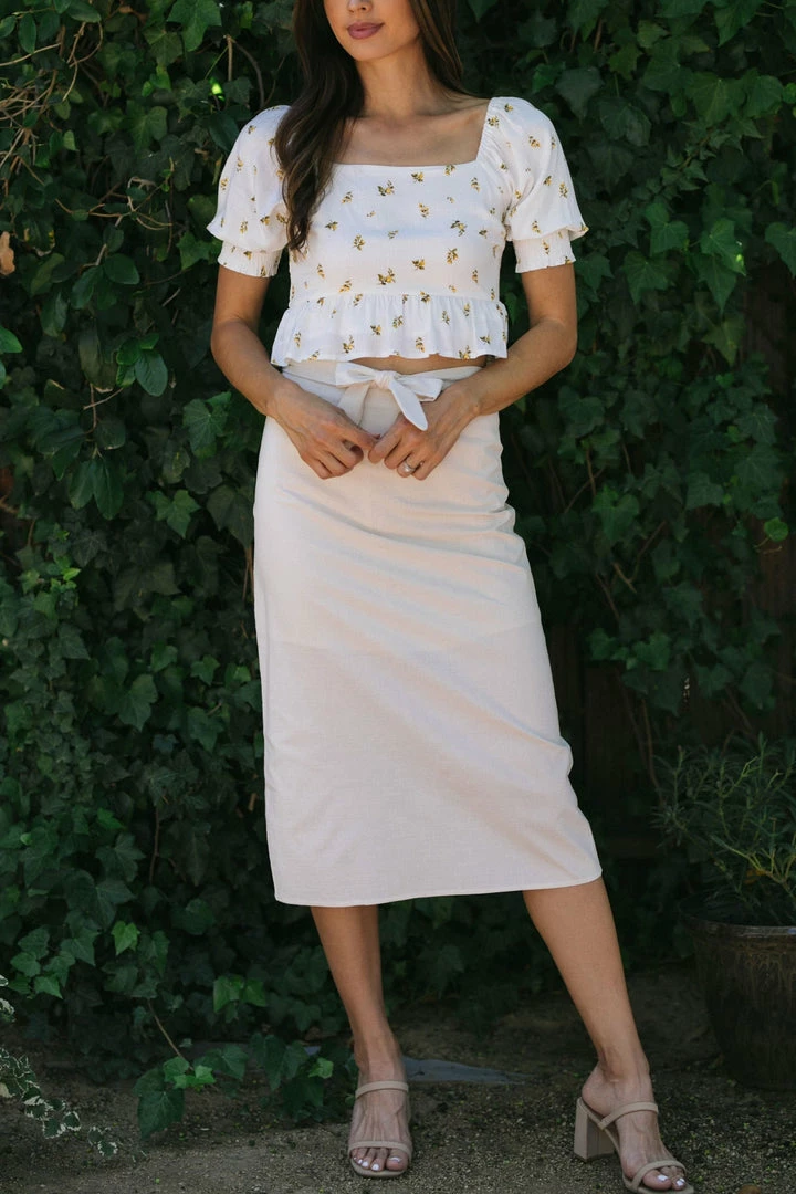 Mod Ref Priya Woven Midi Skirt Clothing